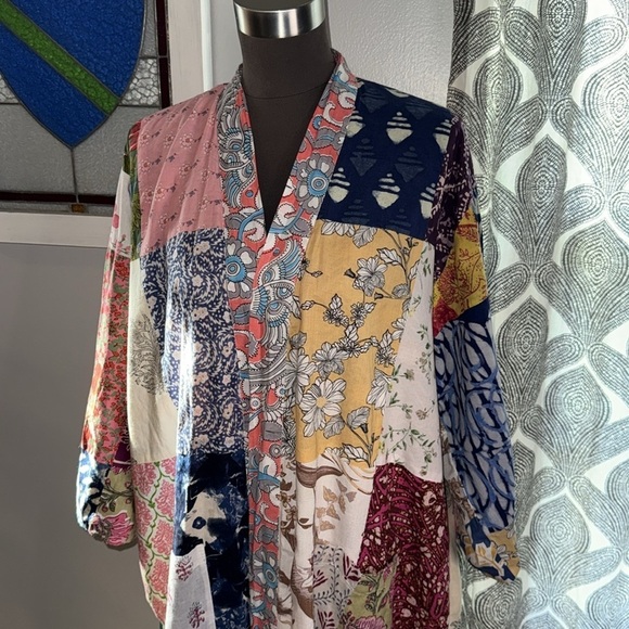 100% Cotton Patchwork Robe/ Duster - Picture 3 of 10